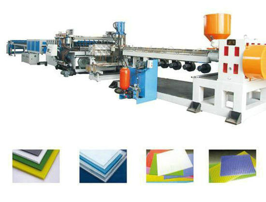 Good price PC Sunshine Plastic Board Extrusion Line , PC Hollow Board Plastic Machinery online