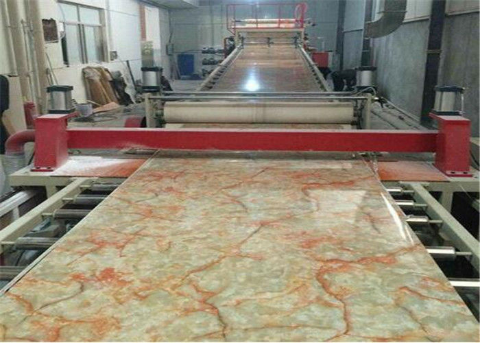 PVC Faux Marble Sheet Production Line CE , PVC Marble Sheet Making