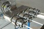 Good price Plastic extrusion machine PP Twin Plastic Pipe Extrusion Line Single Screw online