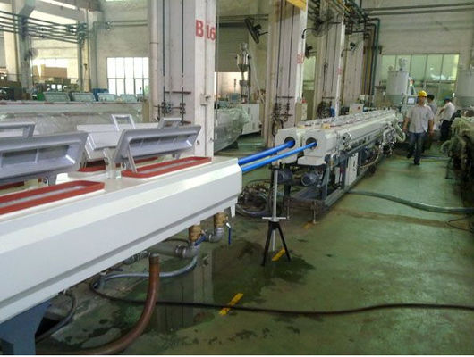 Good price Plastic pvc Pipe Extrusion Line , Double Screw Twin Pipe Extrusion Line online