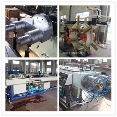 Good price High Speed Twin Screw Extruder Machine , PE Plastic Twin Pipe Extrusion Line online