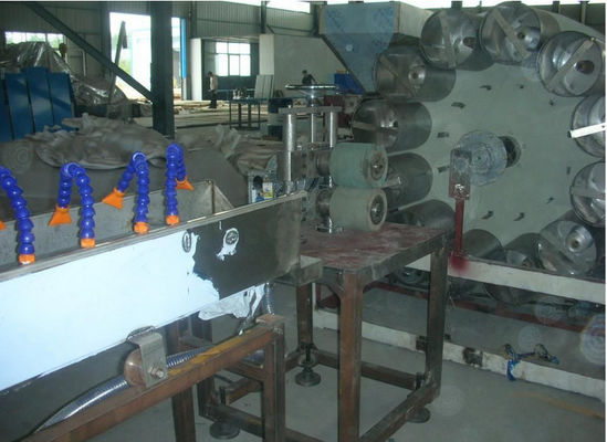 Good price Plastic pvc Hose Making Machine Plastic Extrusion Line , Double Screw PVC Fiber Reinforced Soft Pipe Extrusion Line online