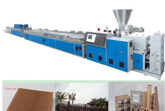 Good price WPC Window Plastic Profile Extrusion Line , WPC Plastic Profile Production Line online