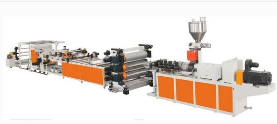 Good price Decorative PP Plastic Sheet Making Machine , Single Screw Plastic Sheet Extruder , PP PE Sheet Machinery online
