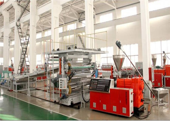 Good price 1220 mm PVC Marble Plastic Sheet Extrusion Line , PVC Decorative Wall Panel Making Machine online