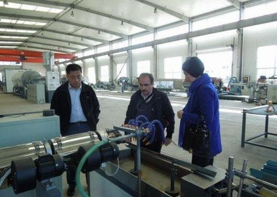 Good price Sprial Wrapping Band plastic extruder machine , Electrical Wire Sleeves Plastic Production Line online