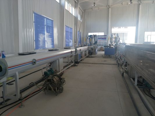 Plastic HDPE Sewage Tube Making Machine Single Screw Extruder PE PP Duct Production Line
