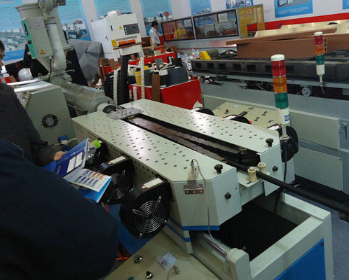 Good price PVC Corrugated Pipe Machine Twin Screw Extruder , Single Wall pvc Corrugated Pipe Extruder online