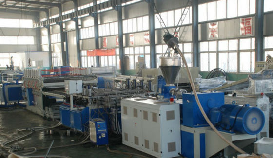 Good price WPC Builing Template Wood Plastic Composite Extrusion Line , WPC Foam Board Extruder online