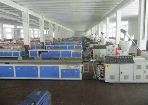 Good price WPC PVC Skirting Plastic Board Extrusion Line , WPC Cabinet Board Production Line online
