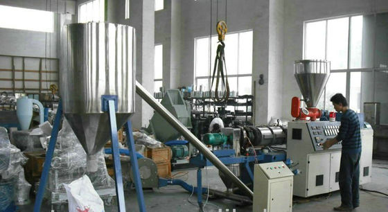 Good price PVC Hot Cutting Granule Plastic Extrusion Line , PVC Pelletizer Double Screw Extruder online