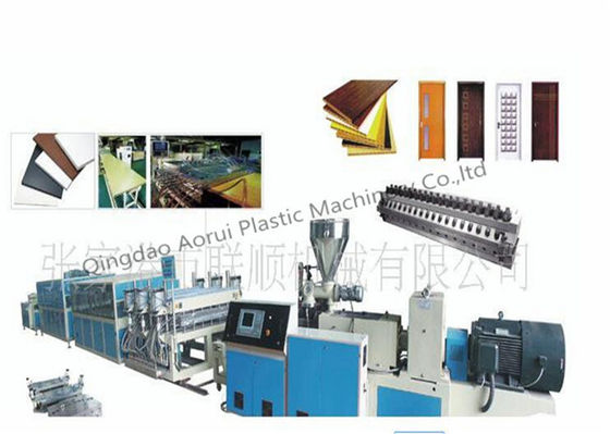 Good price Conical Twin Screw Plastic Profile Extrusion Line , Recycling PP PE PVC Plastic Profile Extruder online