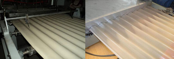 Good price PVC Wavy Board Plastic Extrusion Machine ,  Plastic Production Line with Canopy and Garage online