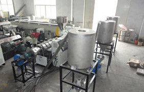 Good price PVC Double Screw Granule Plastic Machine , Hot Cutting Plastic Pelletizer Extruder online